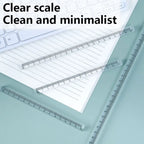 Creative 15/20/30CM Straight Ruler Transparent Acrylic Scale Ruler Cube Ruler Students Gift