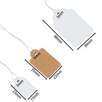 100pcs/lot  Price Label Tags String Tie Watch Jewelry Display Merchandise Price Label Paper Cards Rectangular Blank Price Tag
