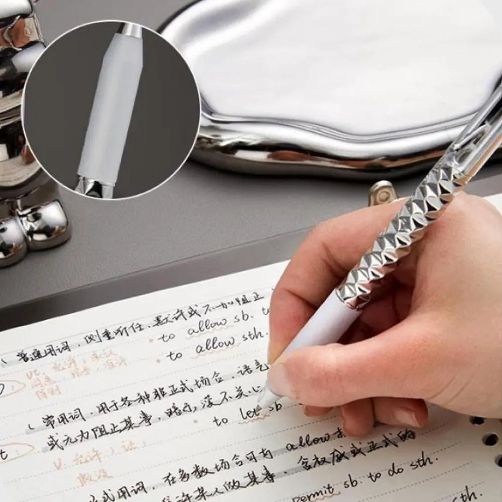 Metal Geometric Deformation Neutral Pen Decompression Intersting Shape Change Gel Pen Student Writing Anamorphic Pen Gift