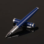Luxury Metal Silver Black Signature Ballpoint Pens for Business Writing Office Supplies Stationery Customized Logo Name Gift