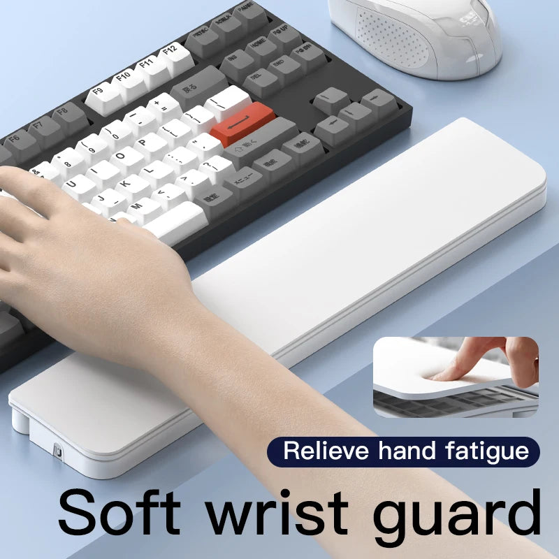 QS22 Two-in-One Multi-Functional Cleaning Set Keyboard Handle Leather Sponge Office Wrist Guard