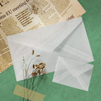 50pcs/lot Translucent Envelopes for Wedding Invitation European Style Sulfuric Acid Paper Envelope Business Storage Bag Envelope