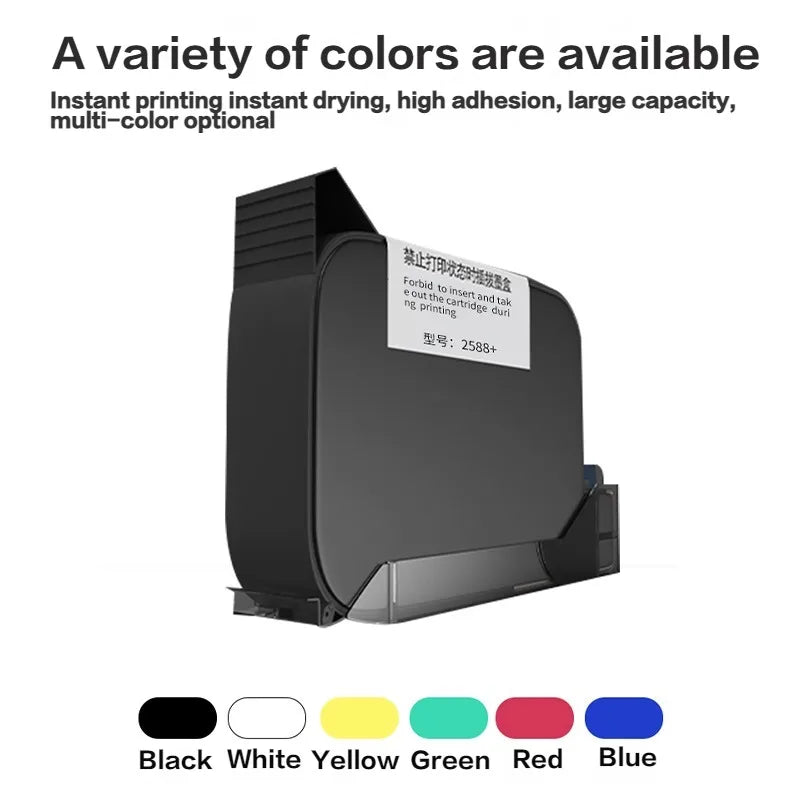 2588+ High adhesion solvent Quick drying cartridges for 12.7MM inkjet printers with unencrypted color cartridges