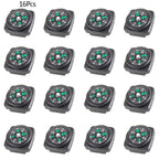 5/10/16Pcs Mini Pocket Oil Filled Compass Portable Wristband Compass  Detachable Outdoor Camping Hiking Travel Navigation Tool