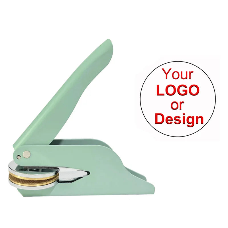 Embosser Stamp Customized Private Logo Customization Library Book Invitation Wedding Embossing Stamp Company Paper Leather Seals