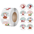 100-500PCS Merry Christmas Stickers Small Stickers for Rolling Sticker Pack Roll Packing Labels