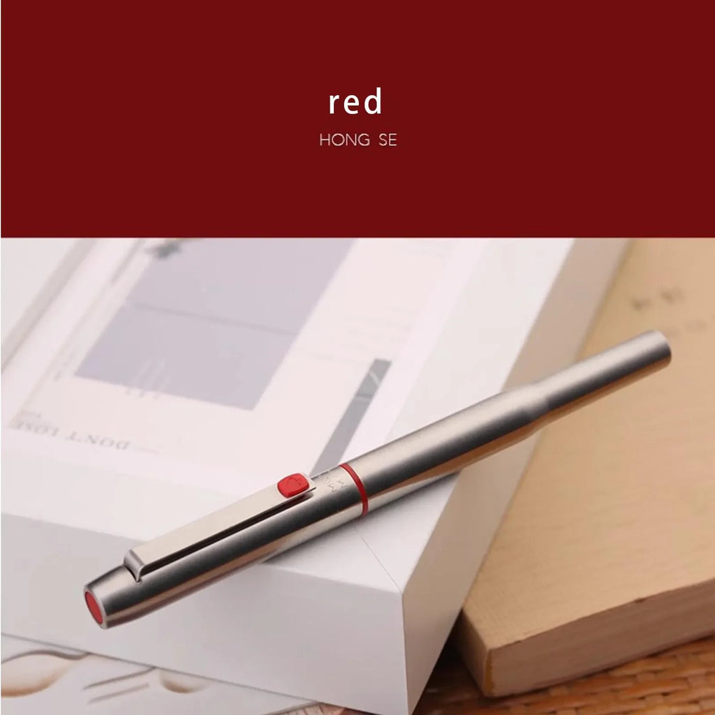 New Moonman B25 Fountain Pen Stainless Steel Imported F nib Ink Absorber Dual purpose Design high-end Office Stationery Supplies