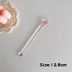 Glass Stirring Rod Moon Star Shape Stir Bar Coffee Cocktail Mixing Sticks Home Party Transparent Aesthetic Cocktail Muddler
