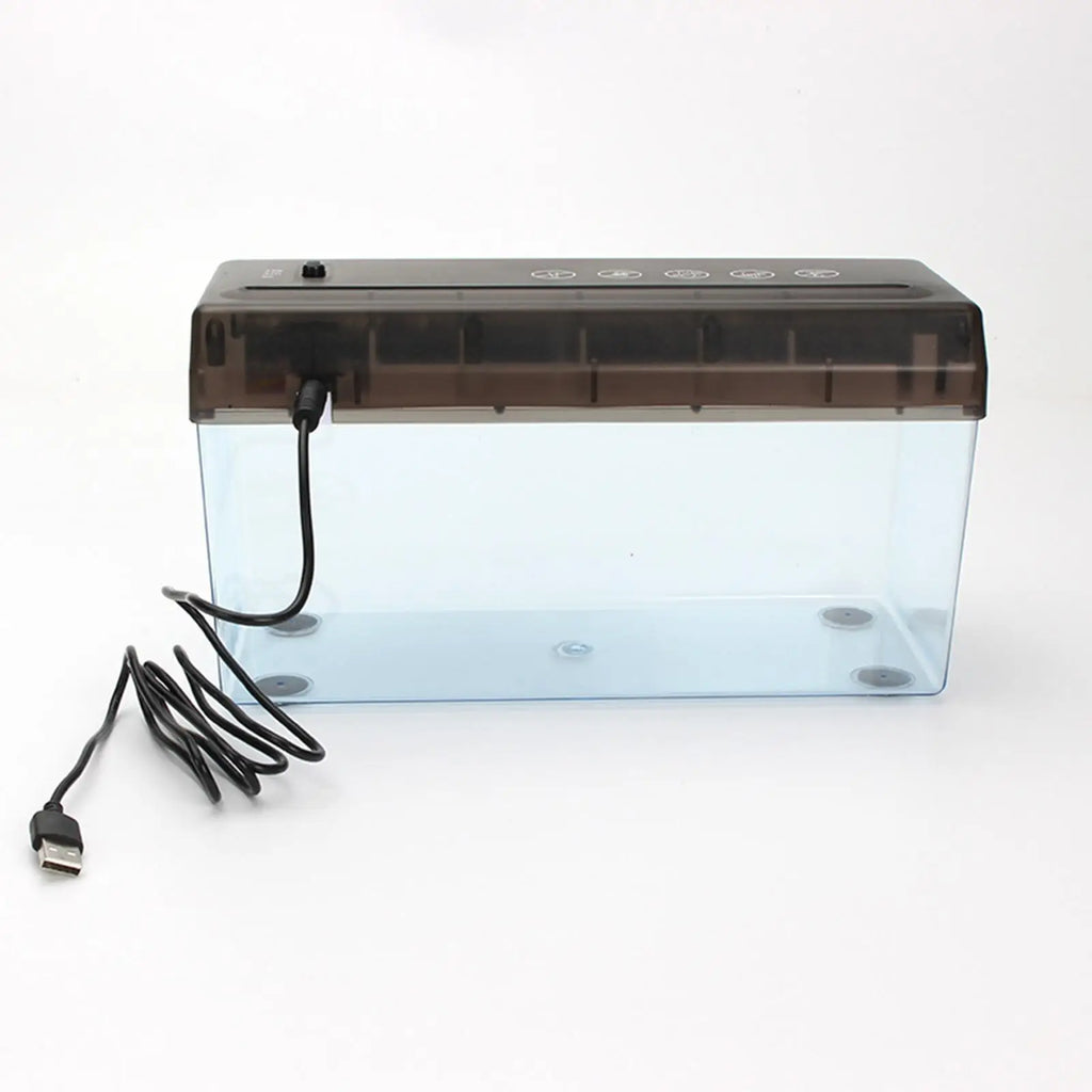 USB Paper Shredder A4 Paper Cutter Electric Mini Shredder Paper Cutting Machine for Office Home School Desktop Stationery