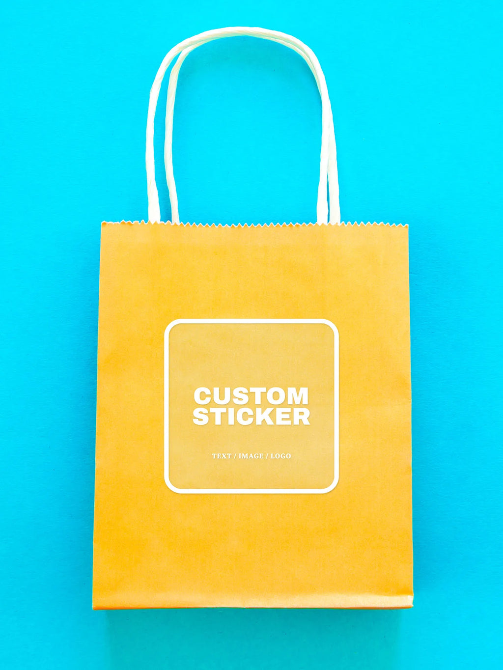 Custom Waterproof PVC Square Stickers 1/70/210 Pcs Personalized for Party Label Packaging
