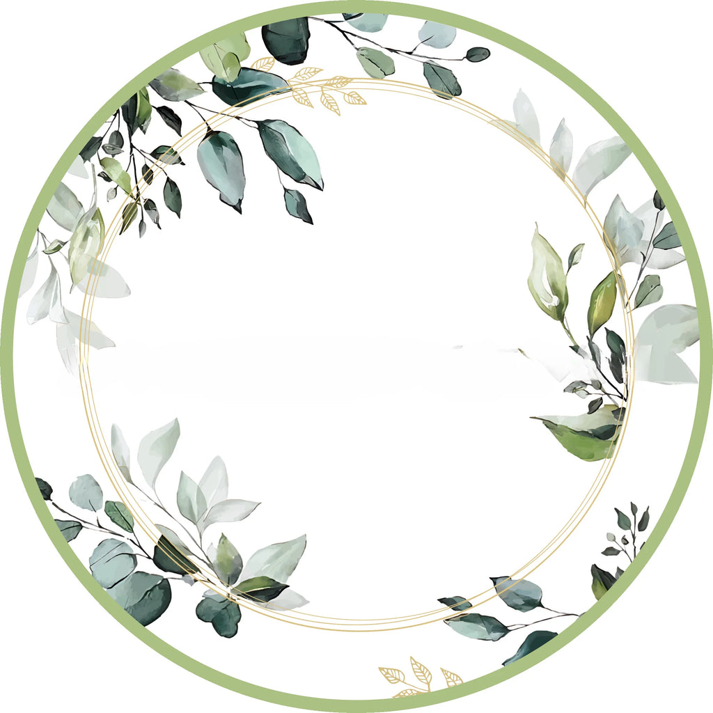 20pcs Disposable Tableware Such As Green Ink Party Sage Themed Paper Cups Plates Tissues Knives Birthday Party Decorations