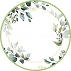 20pcs Disposable Tableware Such As Green Ink Party Sage Themed Paper Cups Plates Tissues Knives Birthday Party Decorations
