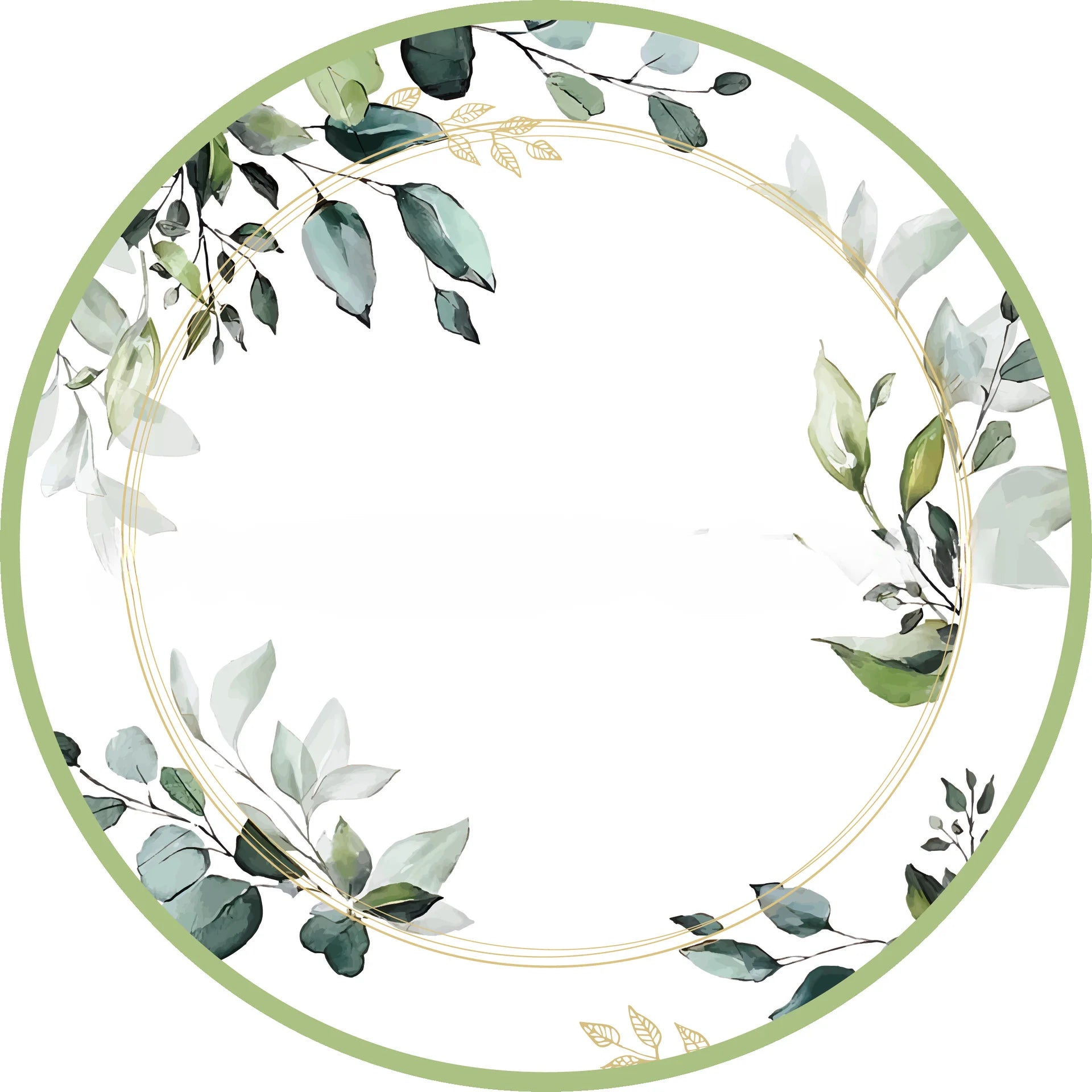 20pcs Disposable Tableware Such As Green Ink Party Sage Themed Paper Cups Plates Tissues Knives Birthday Party Decorations