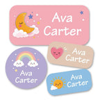 1pc 140 PCS Custom Name Labels, Personalized Cute Daydream Stickers for Bottles, Bags, Lunch Boxes, Clothes & Supplies
