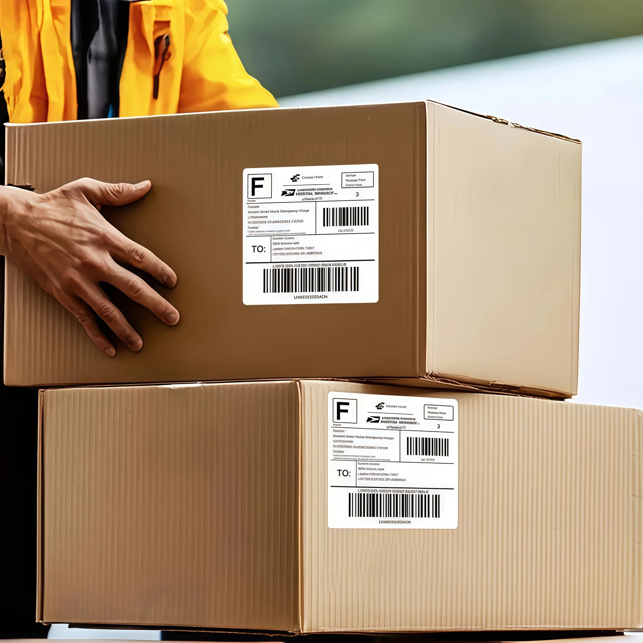Strong Adhesive Easy Tear 4x6 Direct Thermal Shipping Labels 350/500 Pcs Fit All Thermal Printers Online Seller Logistics