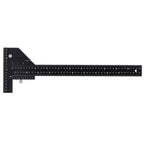 Portable 0-280mm T Shaped Ruler High-precision Accurate Scale Scribe Ruler Miter Square Aluminum Alloy Marking Gauge Tools