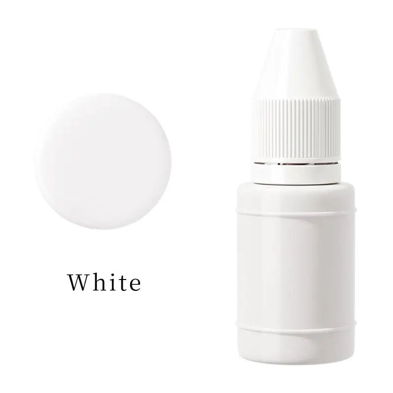 10ml Self-Inking Colorful Ink for Photosensitive Stamp Refilling Ink Red Green Blue Black Orange Rose red Chocolate Coffee White