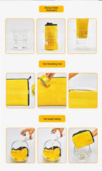 Car Wash Towels Cleaning Cloth Absorbent Dry Cloth General Purpose Microfiber Towel Thickened Yellow 30/40/60cm