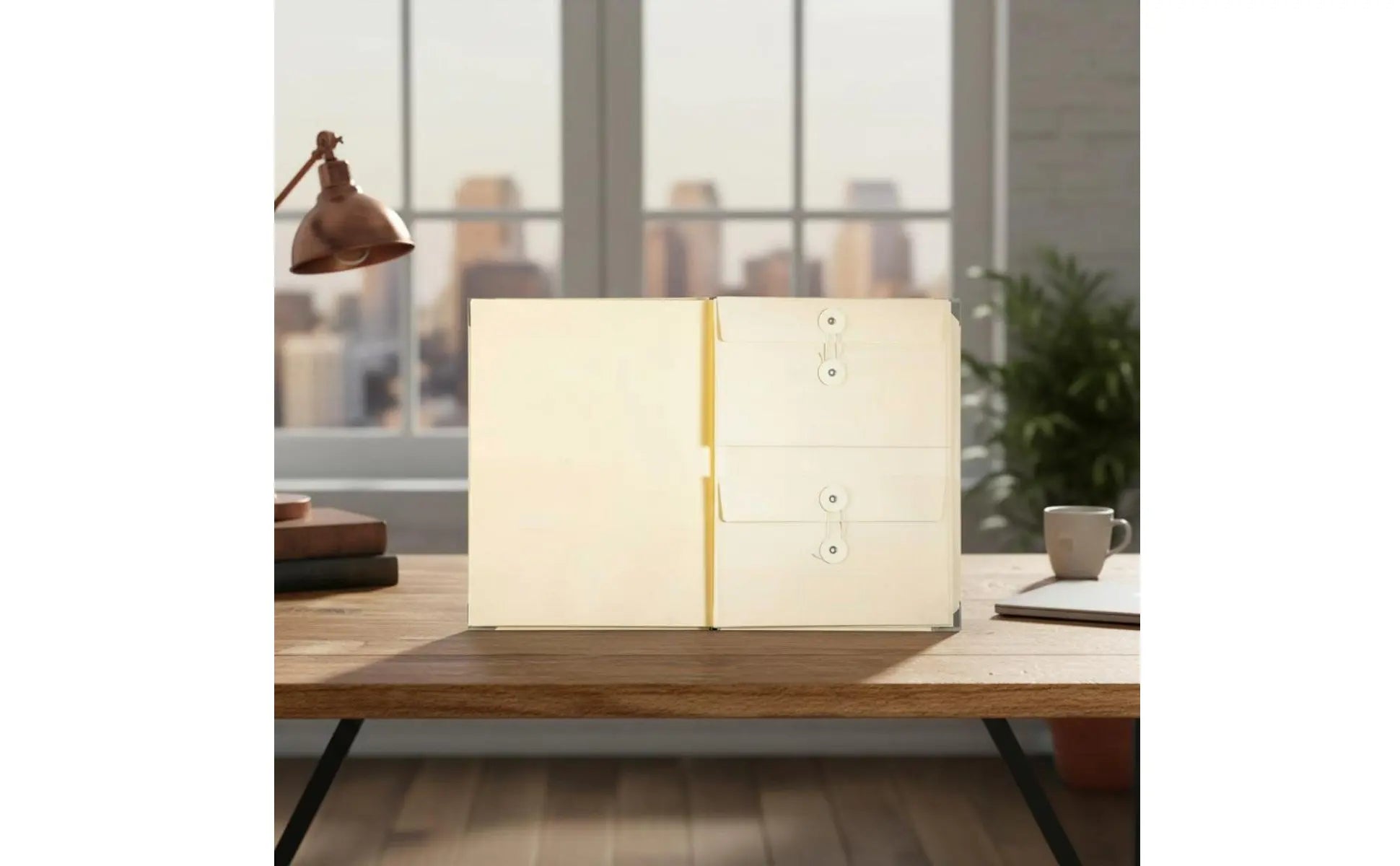 Manila Pocket Binder Multiple Pockets Expanding File Folder Expanding Document Organizer Easy to Organize Office Storage