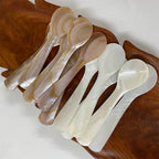 Kitchen Tools 9-13CM Natural Shell Ice Spoon Cream Coffee Caviar Spoon Mother of Pearl Seashells Stirring Spoons Teaspoon Crafts