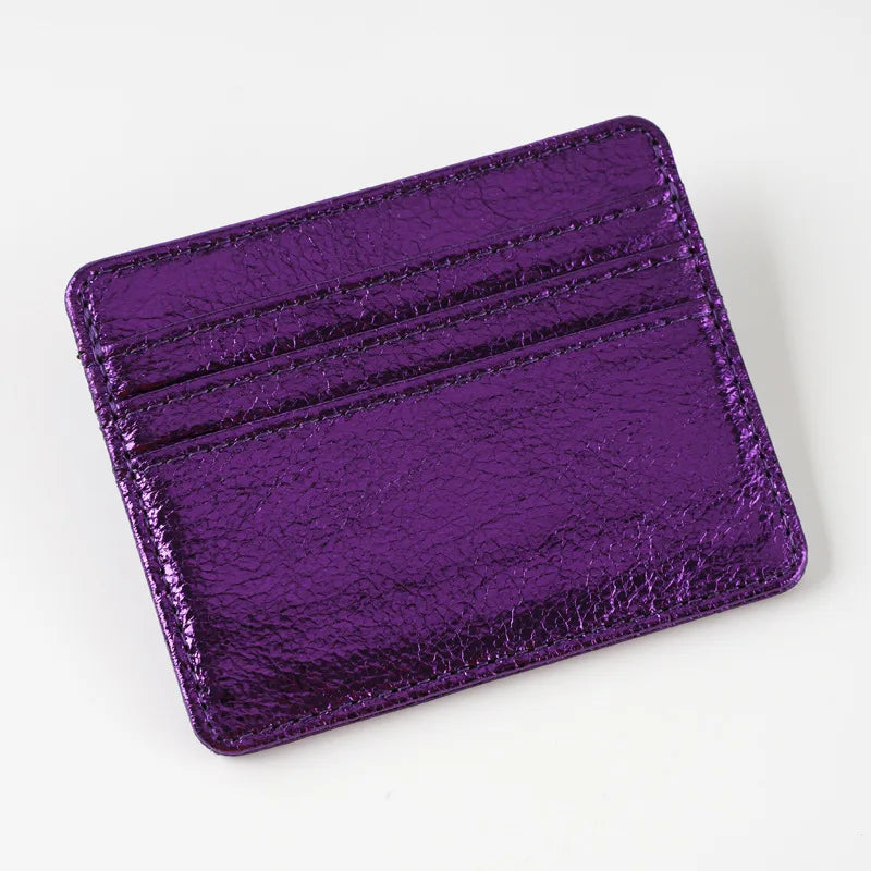 Women Thin Card Holder Wallet Lightweight Multi-Card Holder Case Pu  Leather Credit Card Money Coin Holder Purse Bag
