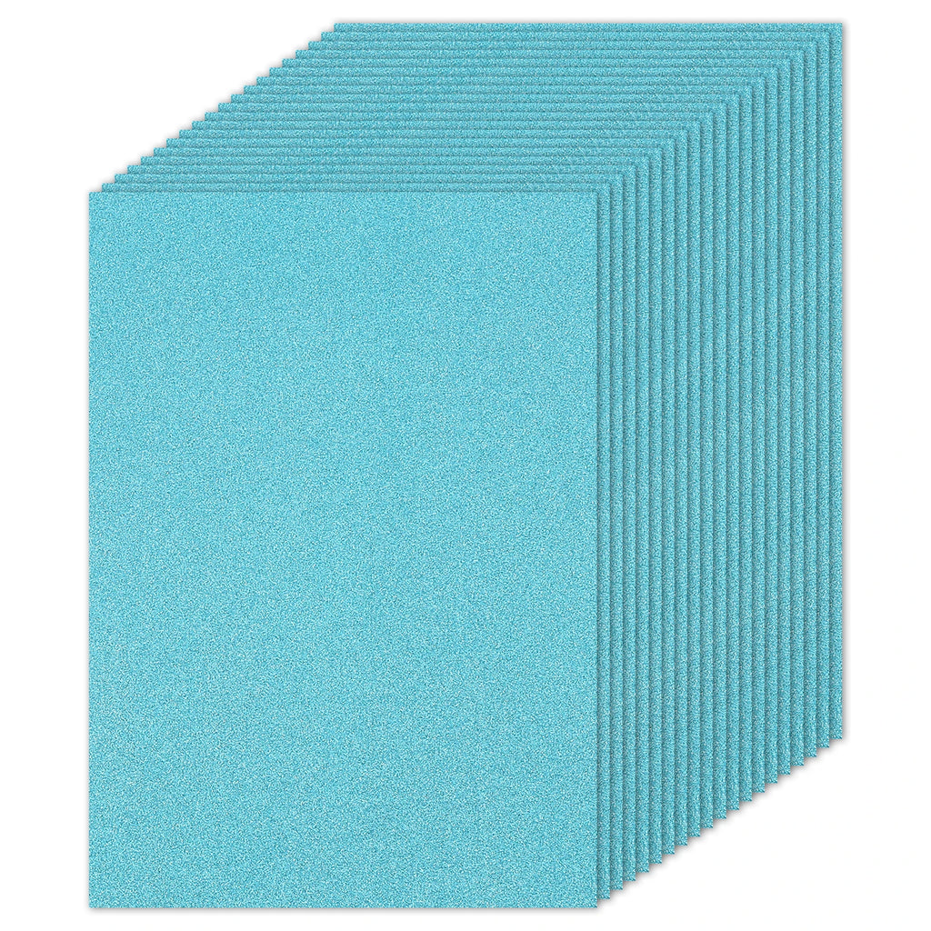 20 Sheets 250gsm Glitter Cardstock Paper Rectangle Premium Sparkly Paper Craft Cardstock Paper for Scrapbook Cards DIY Party Art