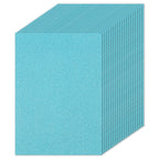 20 Sheets 250gsm Glitter Cardstock Paper Rectangle Premium Sparkly Paper Craft Cardstock Paper for Scrapbook Cards DIY Party Art