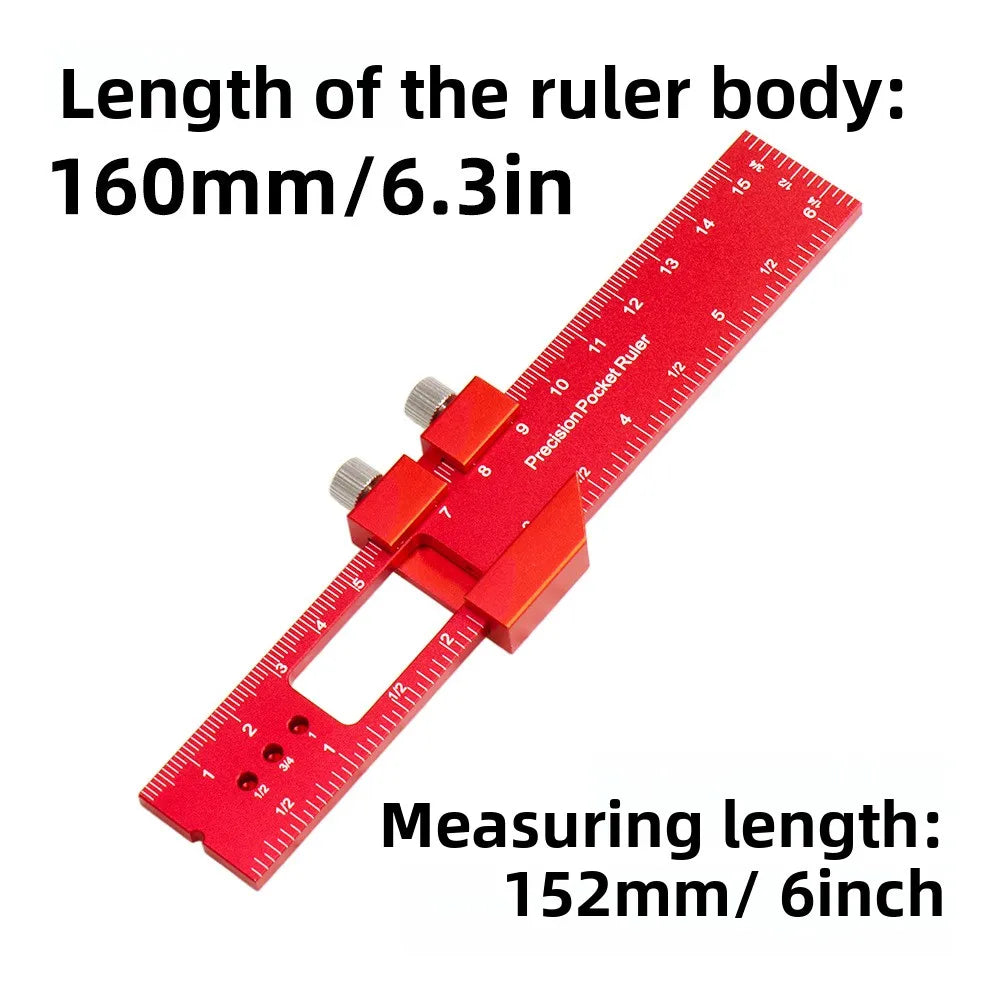 Metal Carpenter Square Angle Measuring Tool Precision T Square With Sliding Stop Imperial Metric Dual Scale Woodworking Marking