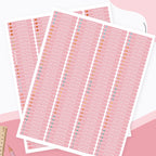 280PCS Personalized Name Stickers Long Strip Pencil Labels Custom Waterproof Self Adhesive Name Labels for Bottles Notebooks