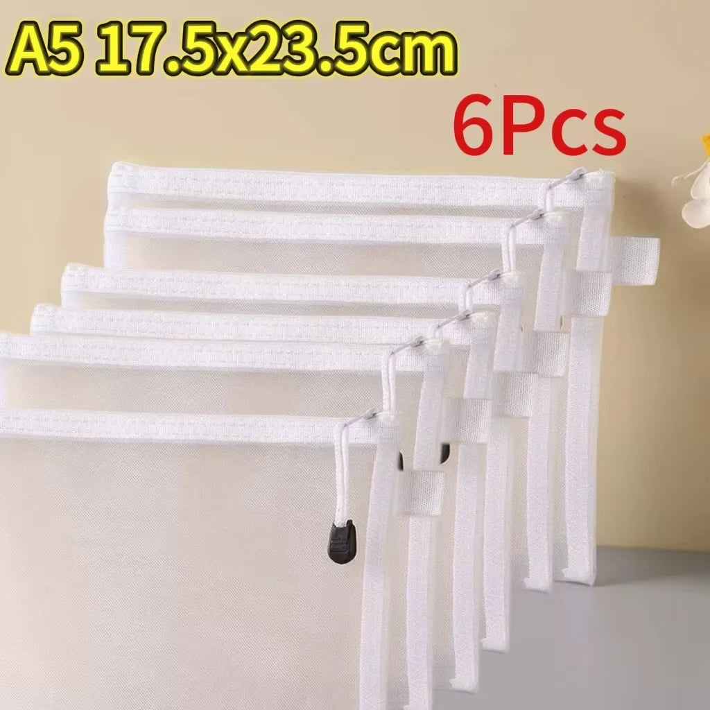 New Puzzle Storage Bag Children's Building Blocks Small Toys Special Sorting Bags Transparent Mesh Gauze Zipper Mesh Bags
