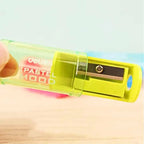 1PC Candy Color Transparent Pencil Sharpener - Plastic Standard Pencil Cutter for School Office Art Supplies