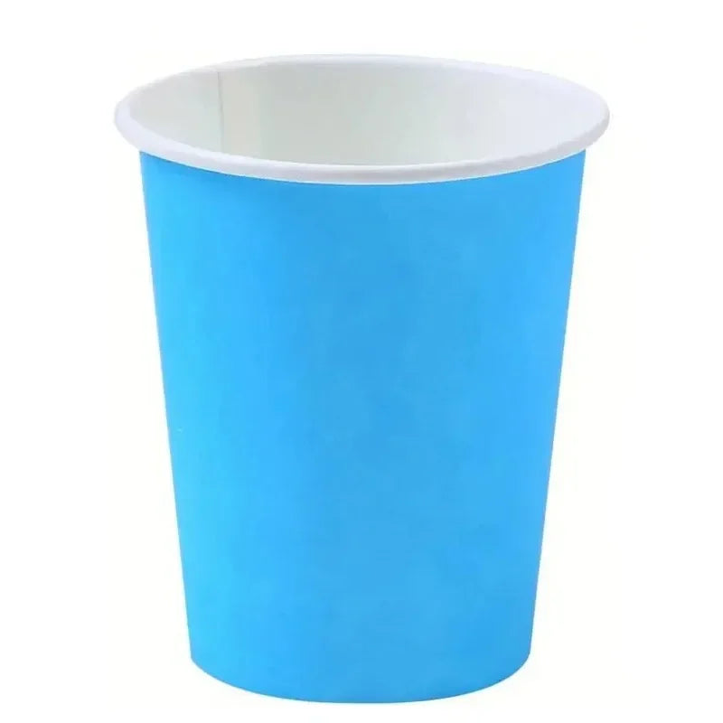 10/30/50PCS Disposable Thick Paper Cups Colored Paper Cups Birthday Parties Wedding Banquets Outdoor Picnics Party Supplies