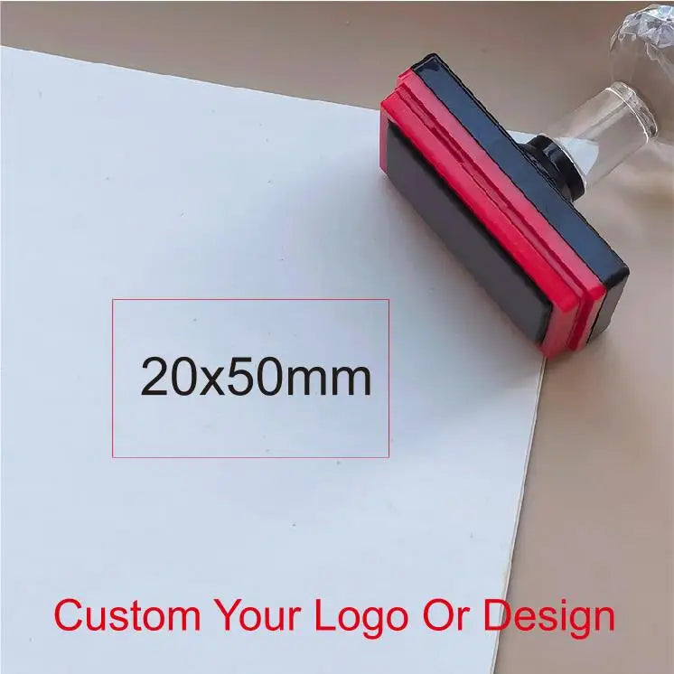 Personalized Logo and Text Self Inking Stamp Custom Your Own Design Company Logo Customized Photosensitive Seal Ink Stamp