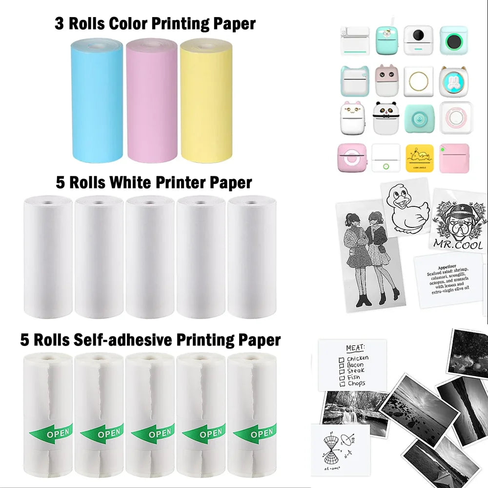 X6 Mini HD Portable Label Thermal Printer Endurance Bluetooth Printer for Student Error Title Note Wrong Pocket Inkless Printing
