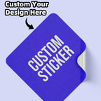 1/60/120pcs Custom Square PVC Stickers Waterproof Personalized for Party, Label, Packaging