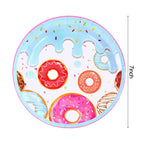 1Set Donut Party Decoration Disposable Tableware Plate Cup Napkins Candy Gift Bags Kids Baby Girl 1st Birthday Party Supplies