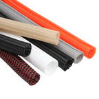 3/8meters PET Braided Cable Sleeve 3mm~32mm Self-Closed Sheath High Protection Wear Resistant Insulated Sleeving Wire Organizer