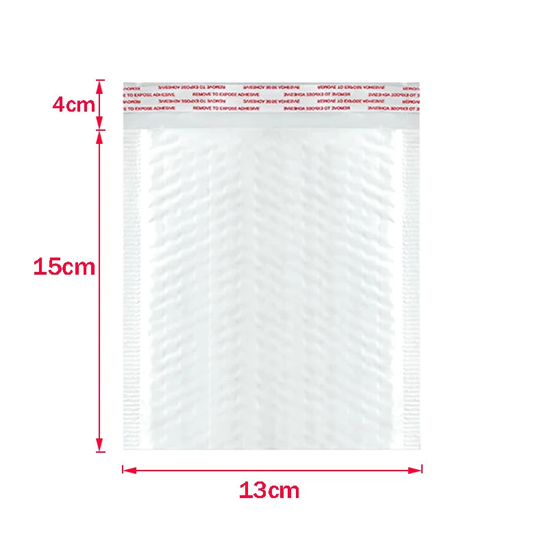 Bulk 50 Shockproof White Foam Envelope Bag Self-sealing Padded Mail Bubble Bag Envelope Shipping Office Packaging Parcel