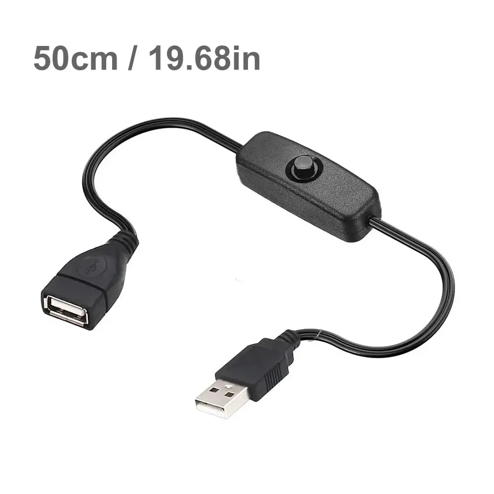 USB Cable Extension Cord Data Sync Charger With Switch ON/OFF Cable Extension USB 2.0 Male to Female Extension Extender Cable