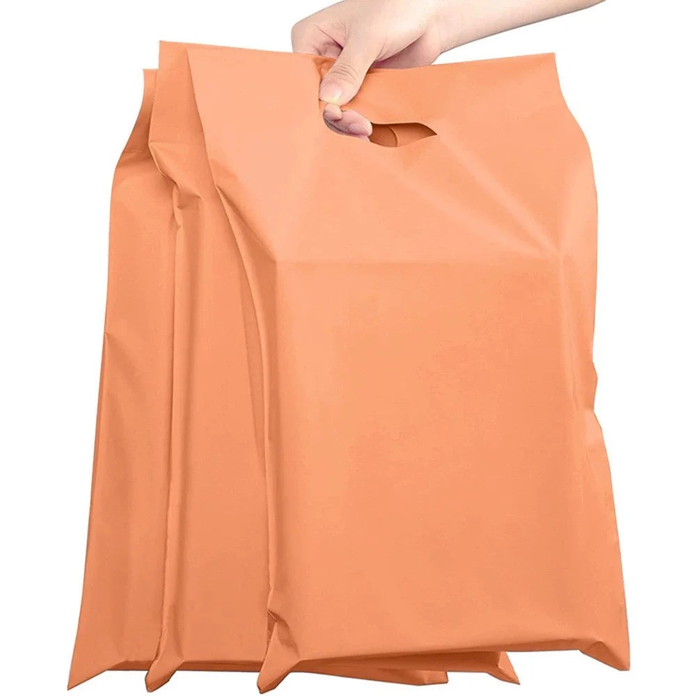 50PCS Thank You Pink Poly Mailer Adhesive Envelopes Bag DIY Logo T-shirt Underwear Dress Leggings Toys Shipping Portable Pouches