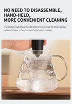 Portable Battery Stirrer Milk Frother Handheld Foam Maker for Lattes Whisk Drink Mixer Coffee Electric Egg Beater Kitchen Tool