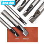 1pc 2mm-6mm Width Leather Oval Shape Hole Punch Steel Craft Hollow Hole Punch Leather Tools Leather Belt Hole Punch DIY Tools