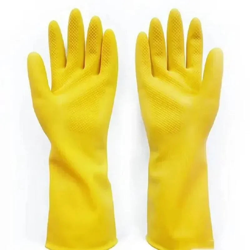 Latex Dishwashing Gloves Waterproof Household Kitchen Washing Bowl Washing Clothes Vegetable Cleaning Household Unisex