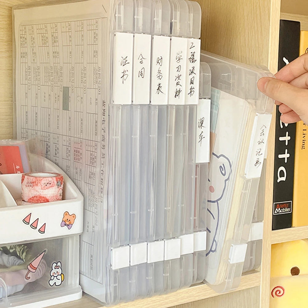 A4 File Storage Box, Portable Folder, Student Materials, Test Paper Classification, Organization, Stationery And File Box