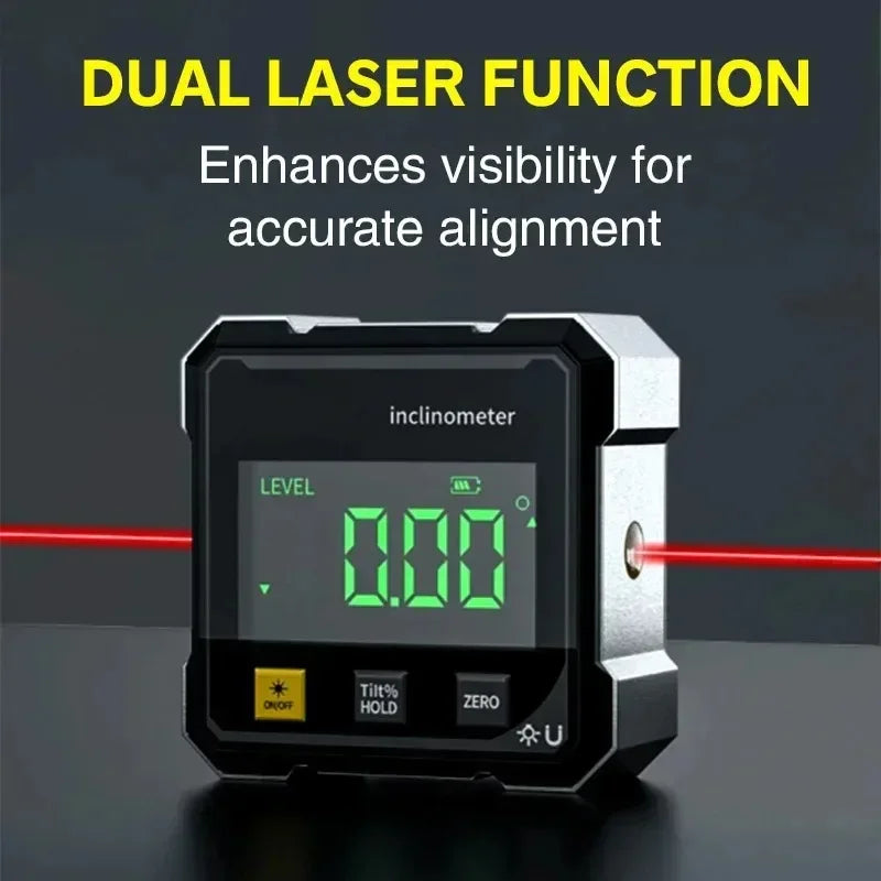 NEW HOT Digital Angle Gauge Magnetic Protractor Inclinometer Level Angle Finder  Angle Cube Level Box with Magnes