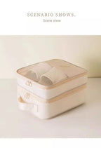 Travel Shoe Bag Storage Bag Washed Diagonal Breathable Mesh Multiple Pairs of Shoes Portable Shoe Box for Business Trips