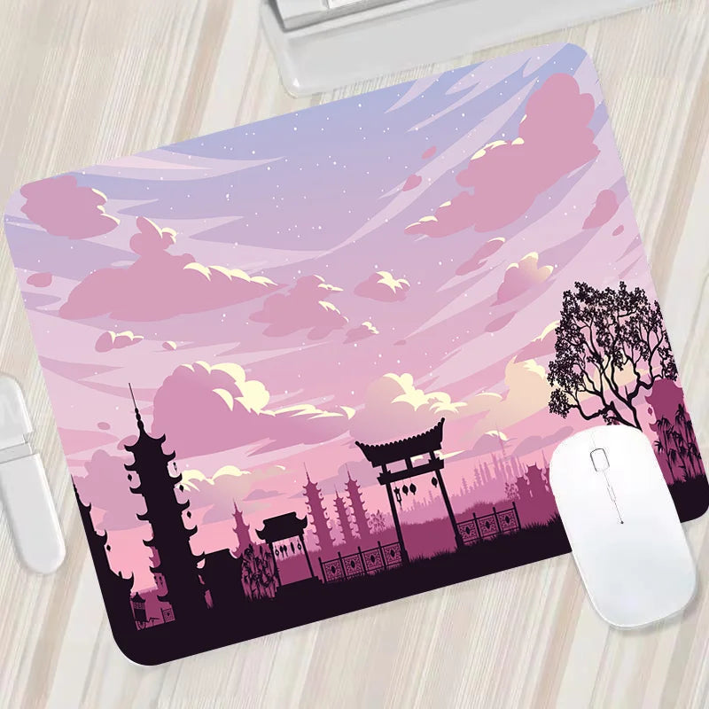 Night Moonlight Large Cool Mouse Pad Laptop Non-Slip Esports Office Desk Mat Game Player Mousepad Mini PC Desktop Accessories