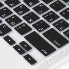Russian Layout MacBook Pro Keyboard Cover 14" 16" M4 M3 M2 M1 Pro, MacBook Air 15" 13.6" M3 M2 Silicone Skin, US/EU Version