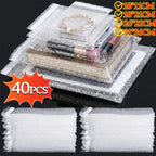 10-40PCS Transparent Double Sided Bubble Mailer Self Seal Gift Packaging Bag Self-adhesive Express Bubble Envelope Plastic Bags