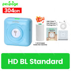 9 Colors Peripage A6 304DPI Mini Photo Printer Notes Sticker Label Printing Machine Bluetooth Portable Wireless Printer Marker